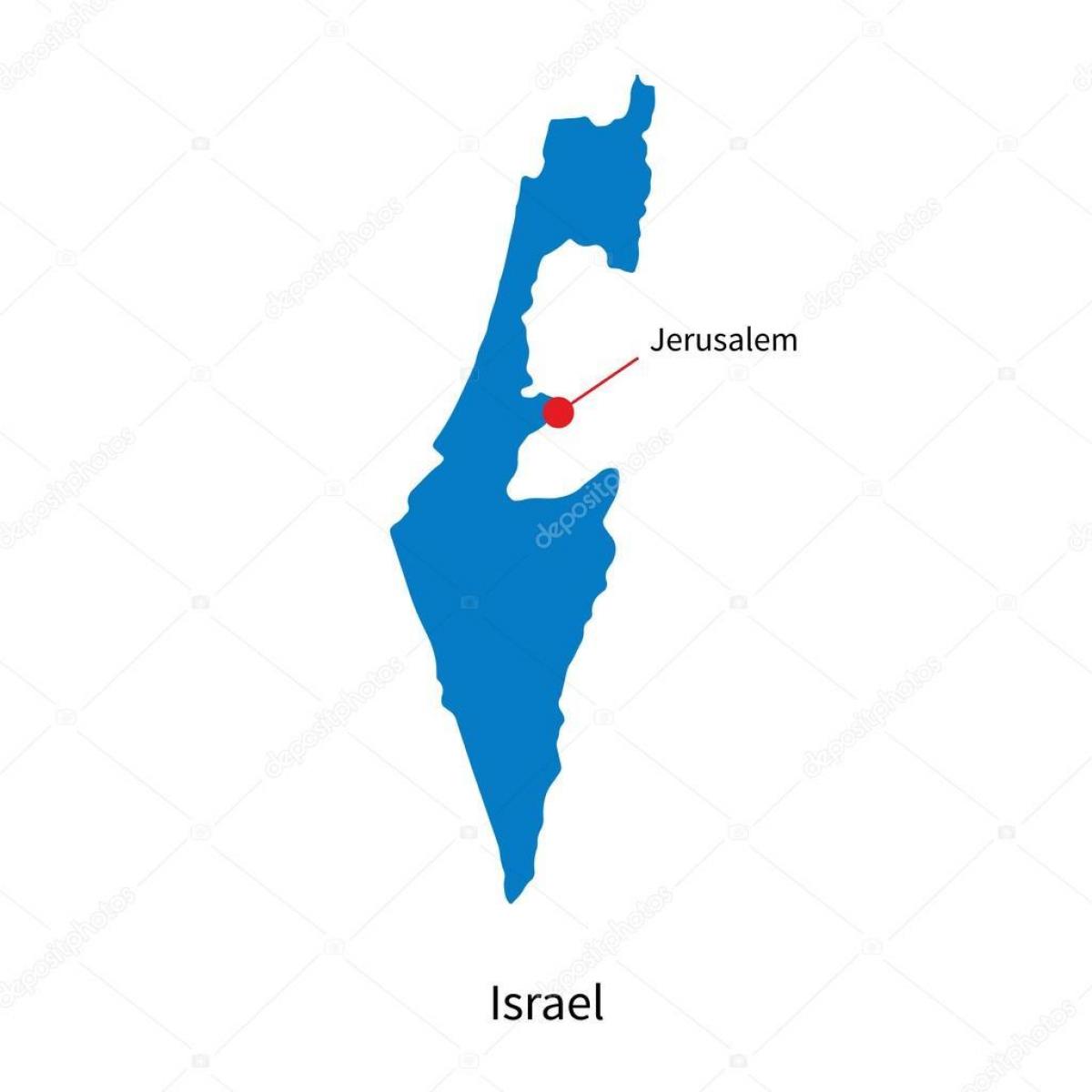 Israel capital map