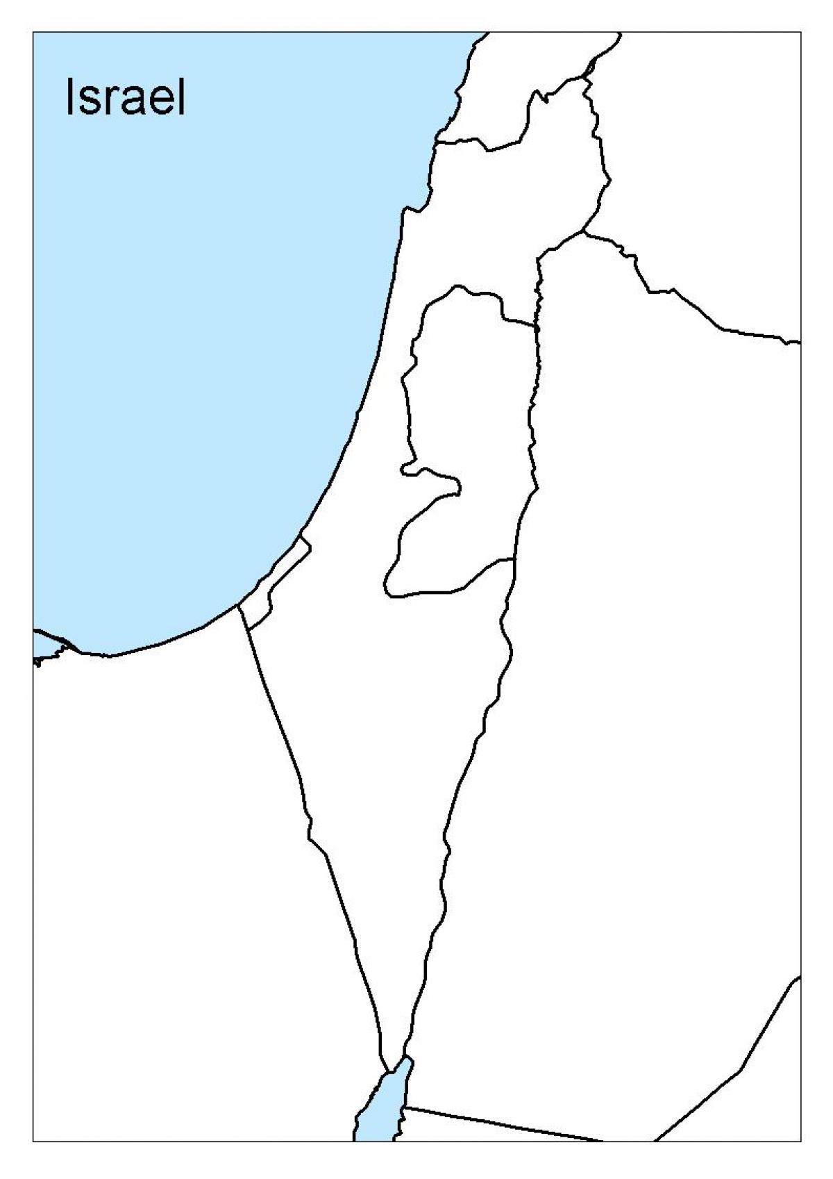 Israel contours map
