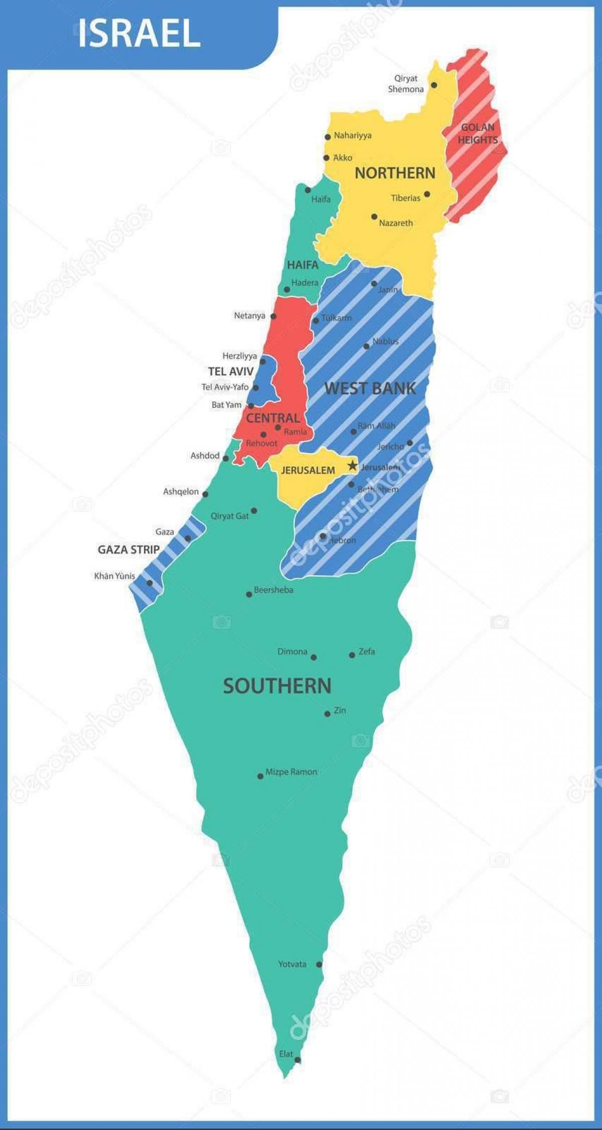 Israel state map