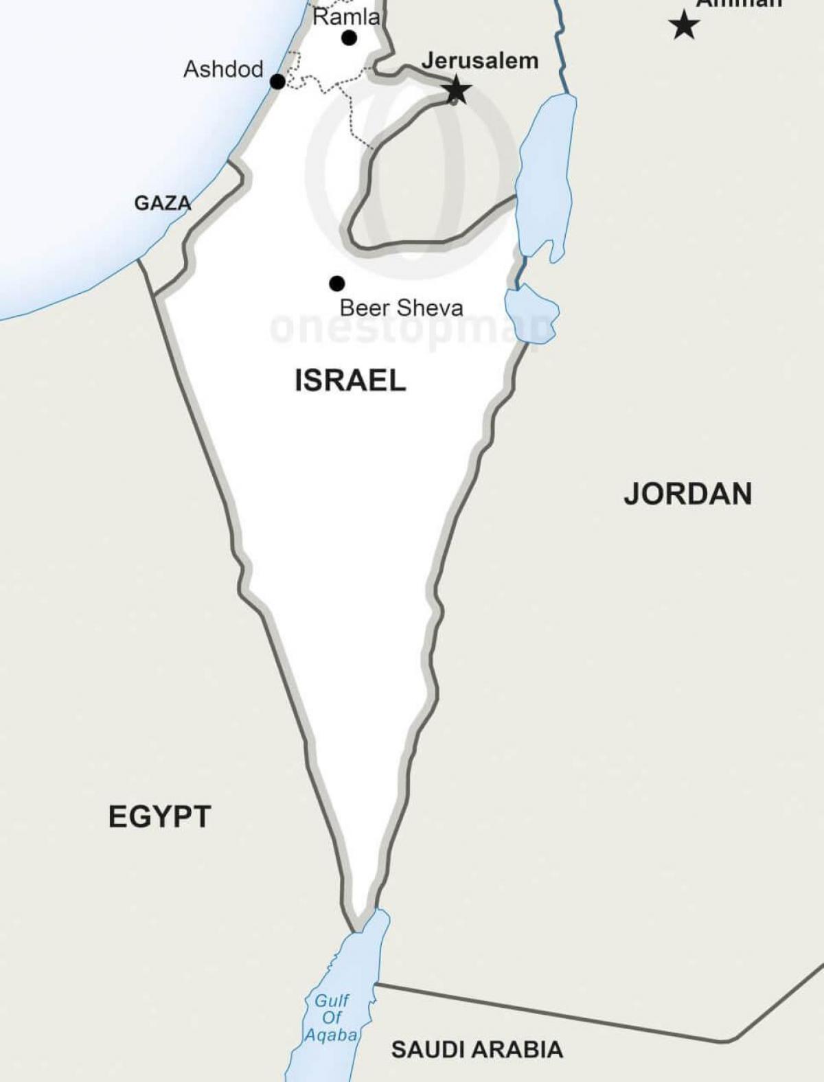 South of Israel map